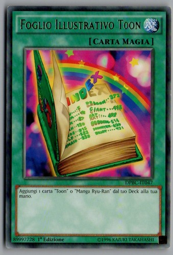 Foglio illustrativo - yu-gi-oh!,
