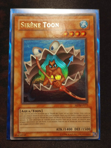 Carte sirène toon - yu-gi-oh,